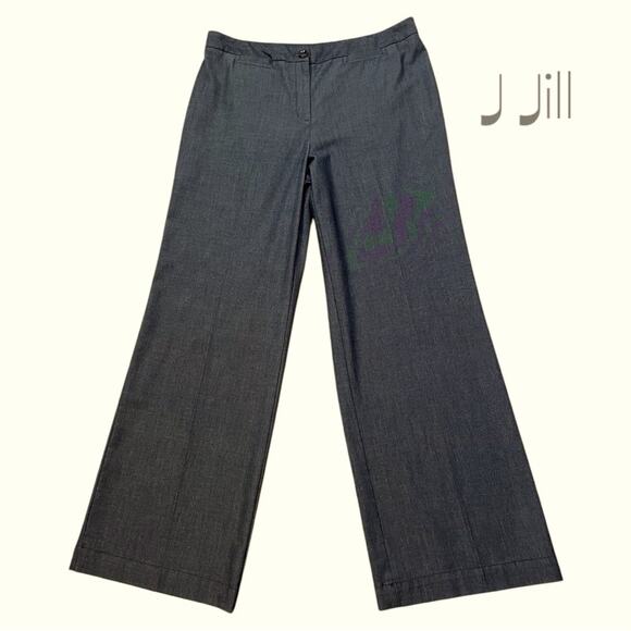 J Jill Gray Wide Leg Career Office Academia Dress Pant Size 14 - Picture 1 of 12